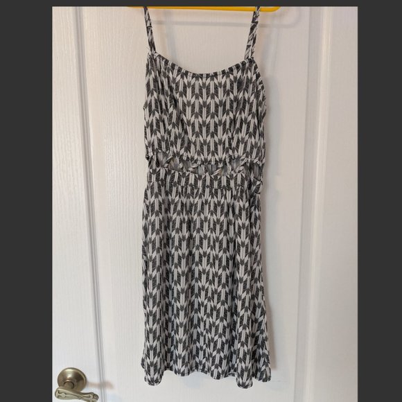 Mini Geometric Cutout Dress - Picture 1 of 3